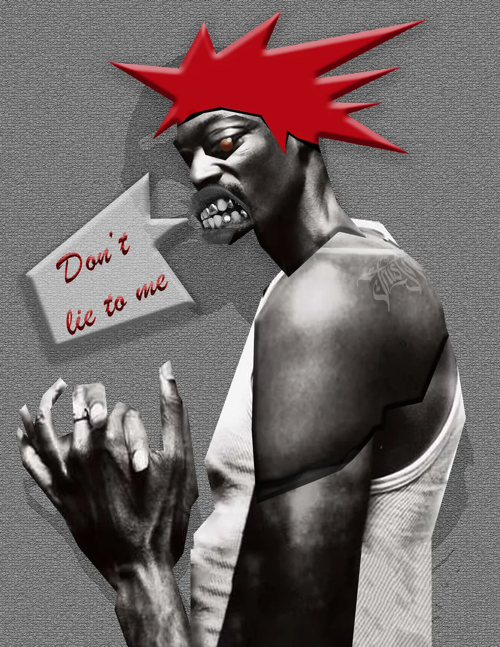 Black, white, and red character collage with the words Do it anyway